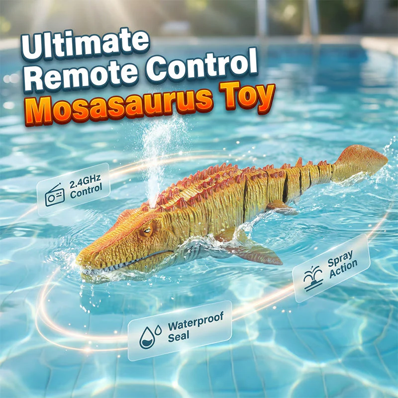2.4G RC Mosasaurus Swimming Toy with Spray