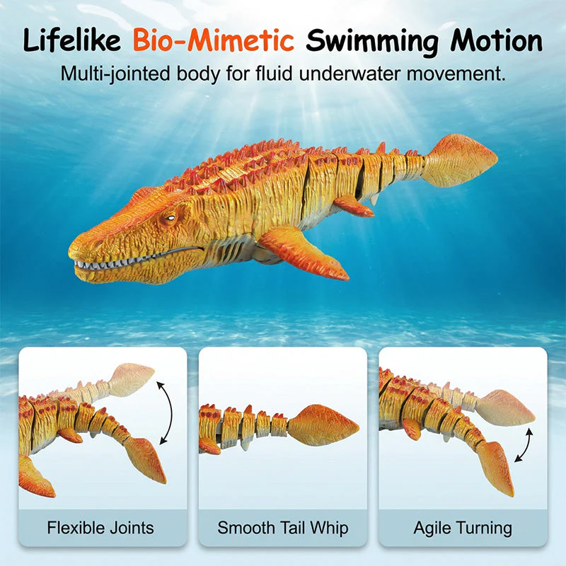 2.4G RC Mosasaurus Swimming Toy with Spray - Image 4
