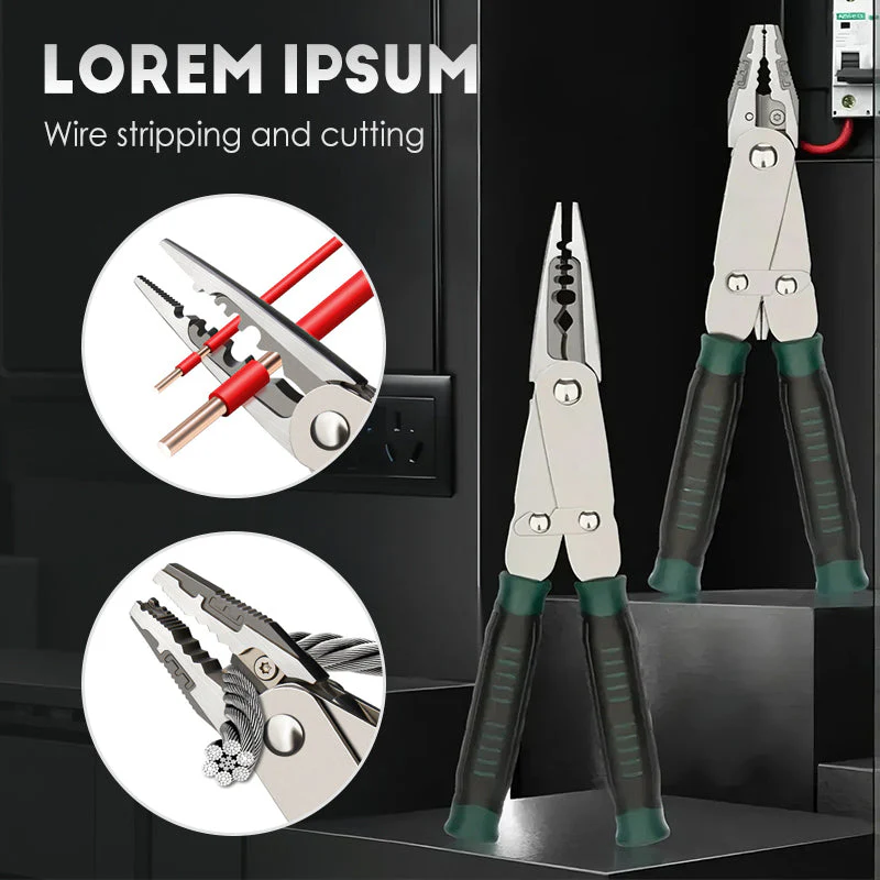 2-in-1 Dual Jaw Adjustable Wire Pliers