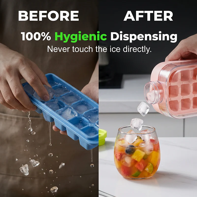 2-in-1 Ice Cube Maker Water Bottle - Image 3