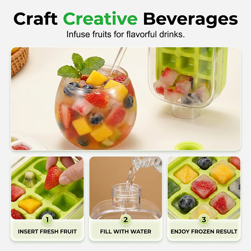 2-in-1 Ice Cube Maker Water Bottle - Image 4