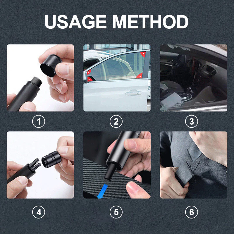 2 in1 Seat Belt Cutter & Window Hammer Tool - Image 10