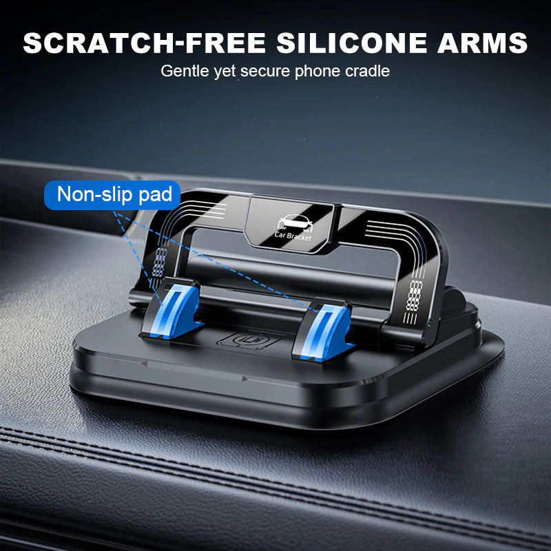 📱 50% OFF NOW! ✨ 360° Rotating Foldable Phone Holder - Universal Compatibility with Anti-Slip Base for Desk, Car & Travel Use 🚗💻 - Image 4