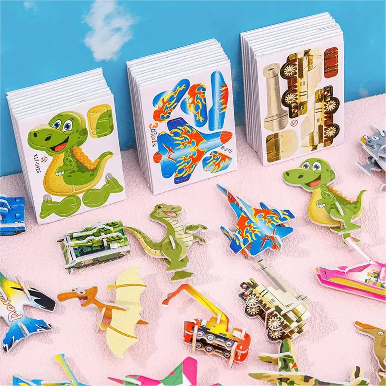 Educational 3D Cartoon Puzzle - 57 Interlocking Pieces with Vibrant Characters for Creative Learning 🎨👧 - Image 2
