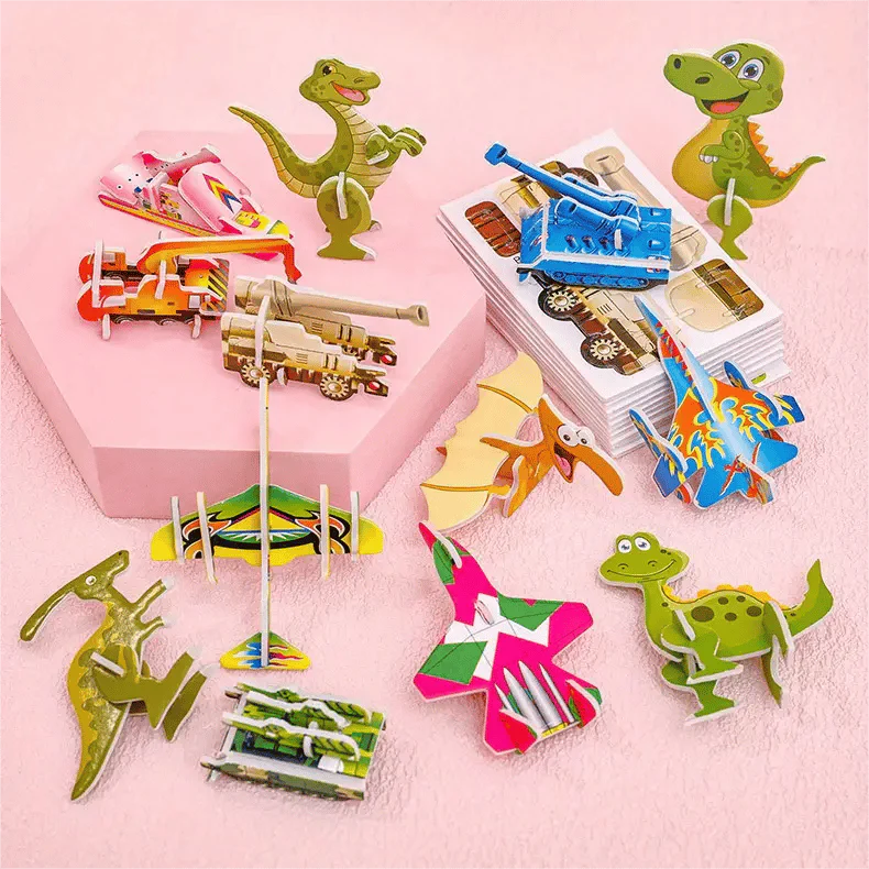 Educational 3D Cartoon Puzzle - 57 Interlocking Pieces with Vibrant Characters for Creative Learning 🎨👧 - Image 3