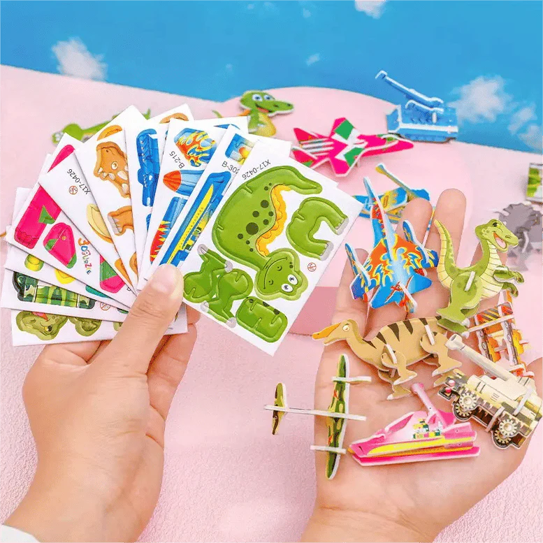Educational 3D Cartoon Puzzle - 57 Interlocking Pieces with Vibrant Characters for Creative Learning 🎨👧 - Image 5