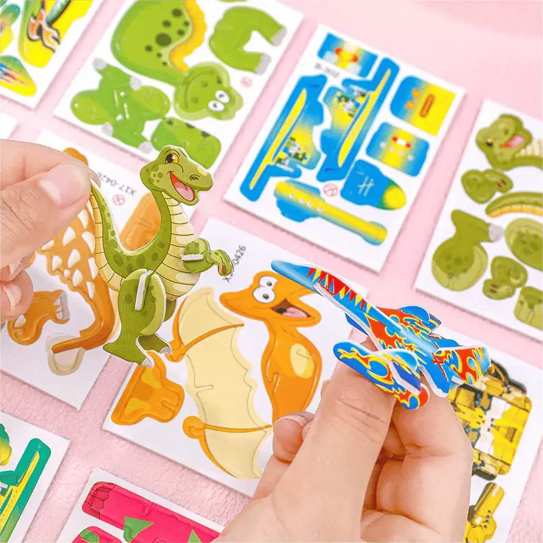 Educational 3D Cartoon Puzzle - 57 Interlocking Pieces with Vibrant Characters for Creative Learning 🎨👧 - Image 7