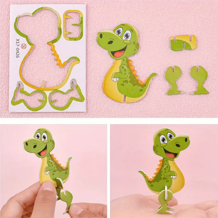 Educational 3D Cartoon Puzzle - 57 Interlocking Pieces with Vibrant Characters for Creative Learning 🎨👧 - Image 8