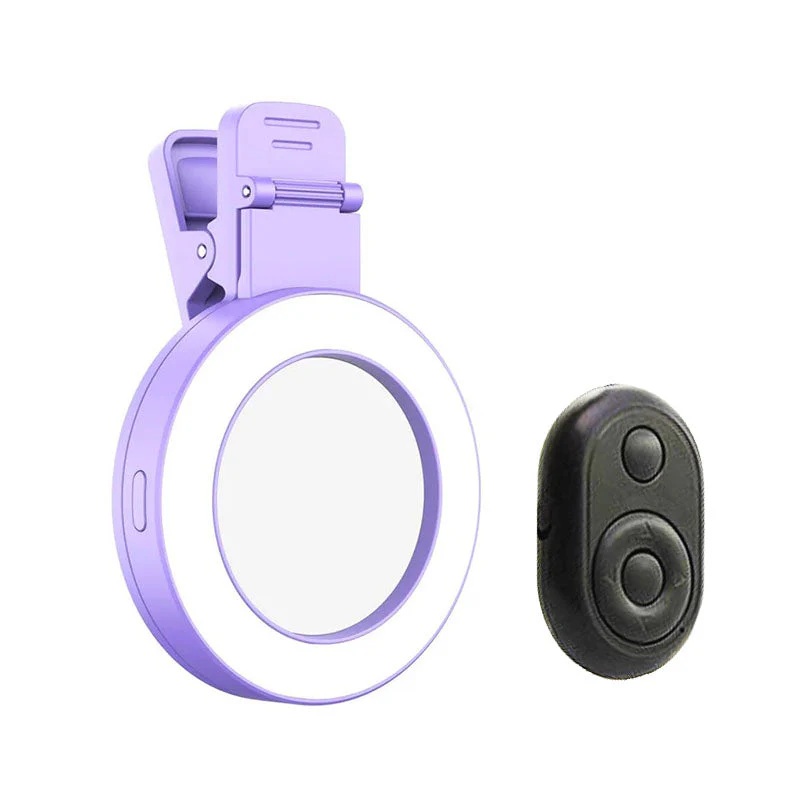 Clip-on Ring Light with Makeup Mirror & Remote Control - Image 14
