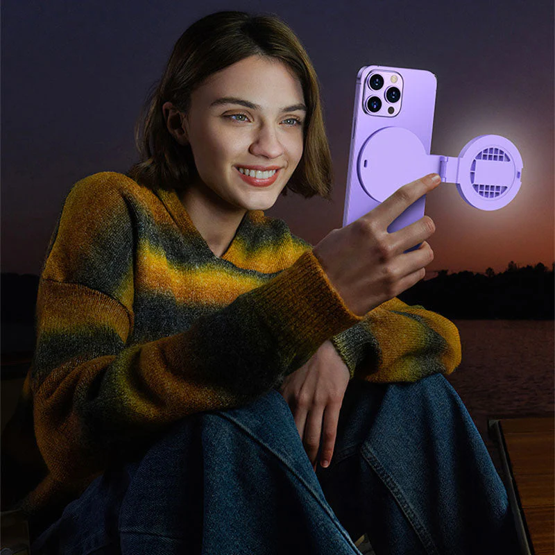 Clip-on Ring Light with Makeup Mirror & Remote Control - Image 3