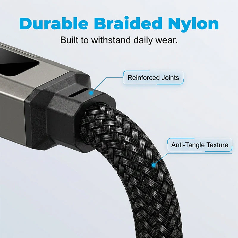 🔥4-in-1 Digital Display Keychain Charging Cable - Image 3