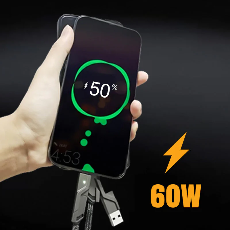 4-in-1 Fast Charging & Data Sync Charger Cord - Image 5