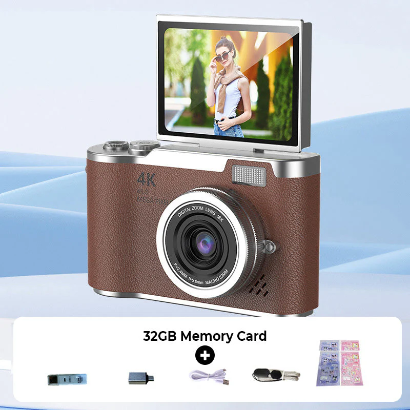 💎 60% OFF! 💎 4K HD Flip-Screen Digital Camera – 8X Zoom, Auto Focus & Rotating Screen for Vlogging & Selfies 📸🌈 - Image 13