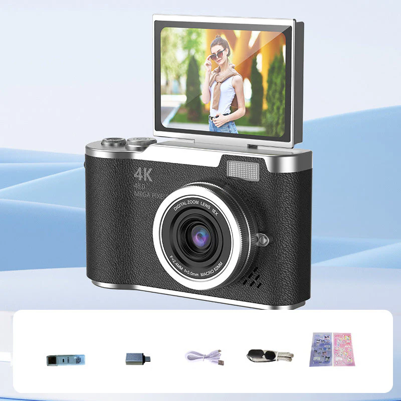 💎 60% OFF! 💎 4K HD Flip-Screen Digital Camera – 8X Zoom, Auto Focus & Rotating Screen for Vlogging & Selfies 📸🌈 - Image 17