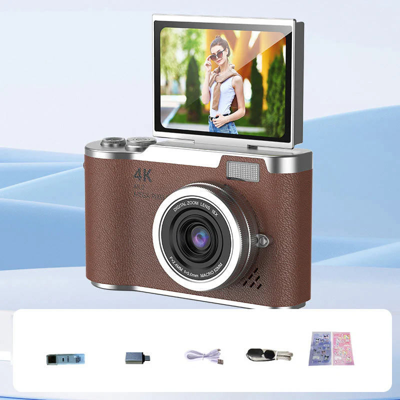 💎 60% OFF! 💎 4K HD Flip-Screen Digital Camera – 8X Zoom, Auto Focus & Rotating Screen for Vlogging & Selfies 📸🌈 - Image 21