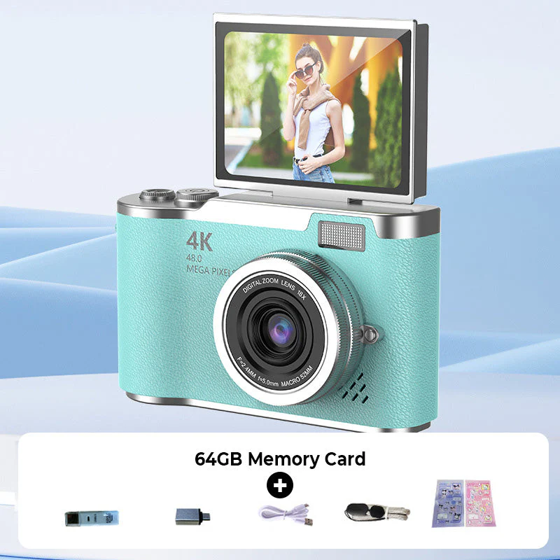 💎 60% OFF! 💎 4K HD Flip-Screen Digital Camera – 8X Zoom, Auto Focus & Rotating Screen for Vlogging & Selfies 📸🌈 - Image 27