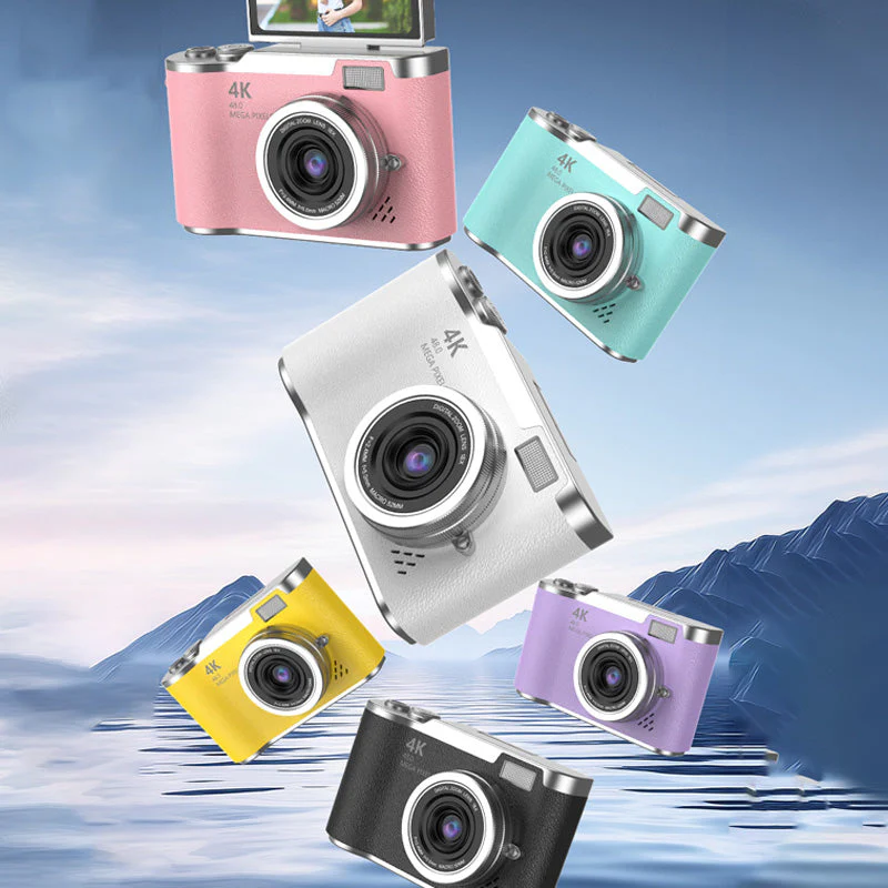 💎 60% OFF! 💎 4K HD Flip-Screen Digital Camera – 8X Zoom, Auto Focus & Rotating Screen for Vlogging & Selfies 📸🌈 - Image 8