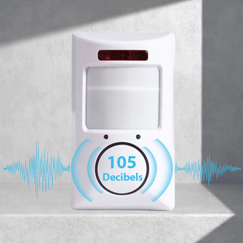 Motion Sensor Infrared Alarm with 2PCS Remote Controls - Image 5