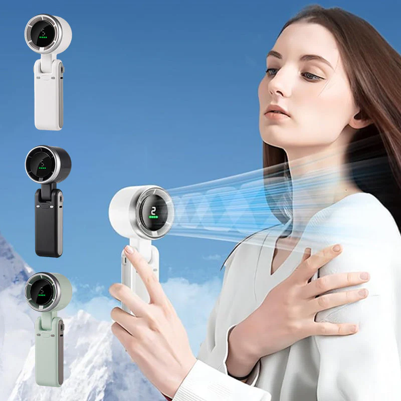 ๐ 5-Speed Foldable Fan โ Compact, Strong Wind, Rechargeable, On-the-Go Cooling ๐จ๐