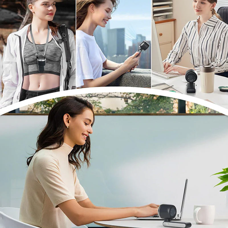 ๐ 5-Speed Foldable Fan โ Compact, Strong Wind, Rechargeable, On-the-Go Cooling ๐จ๐ - Image 8