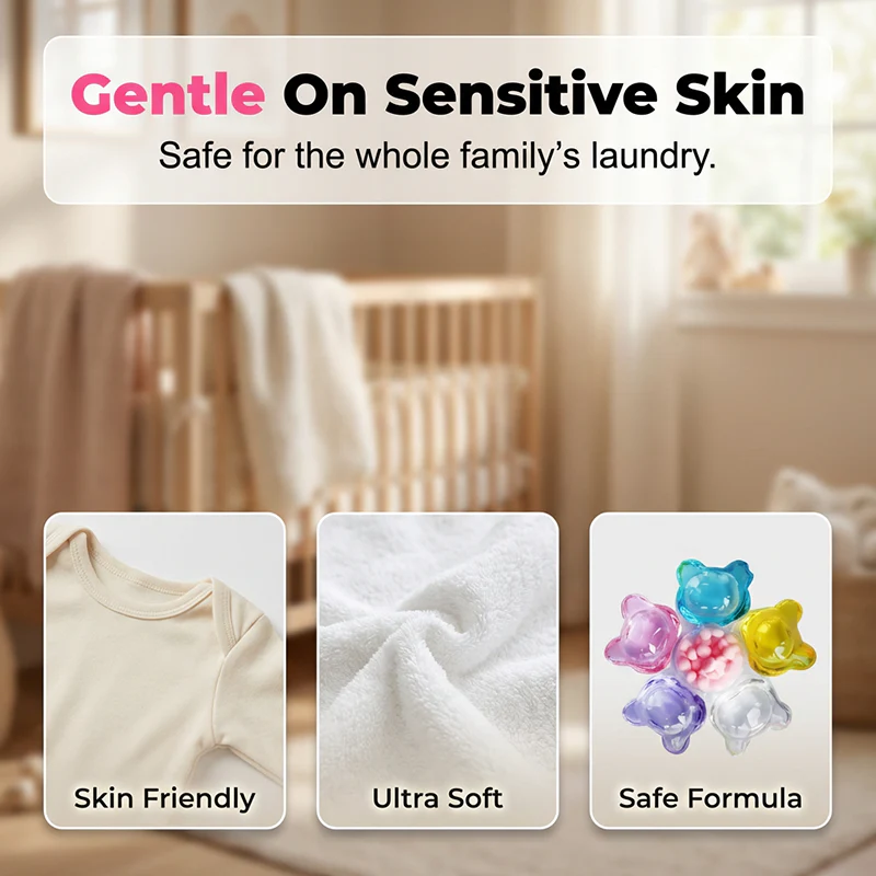 6-in-1 Laundry Detergent Pods with Long-Lasting Fragrance - Image 6