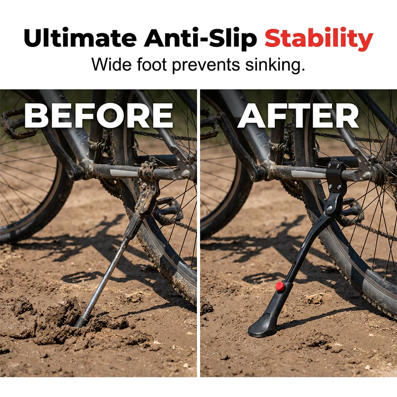 🚲 LIMITED-TIME 50% OFF! ✨ Adjustable Bicycle Kickstand – Lightweight Aluminum, Universal Fit & Frame-Safe Clamp 🔩 - Image 3