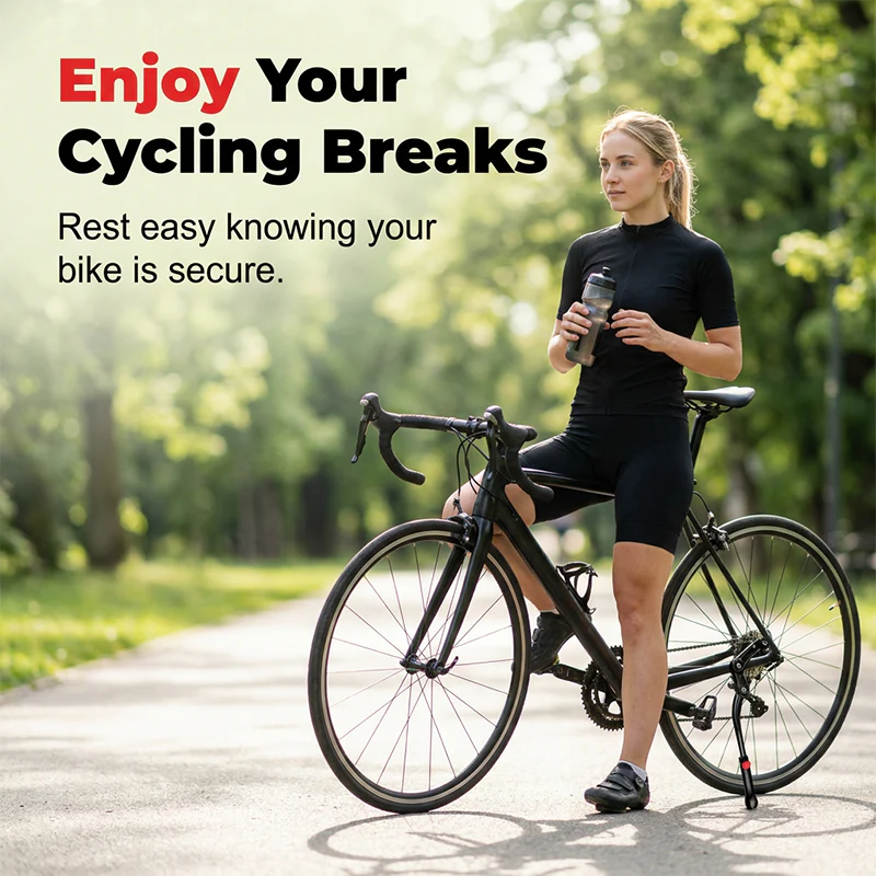 🚲 LIMITED-TIME 50% OFF! ✨ Adjustable Bicycle Kickstand – Lightweight Aluminum, Universal Fit & Frame-Safe Clamp 🔩 - Image 5