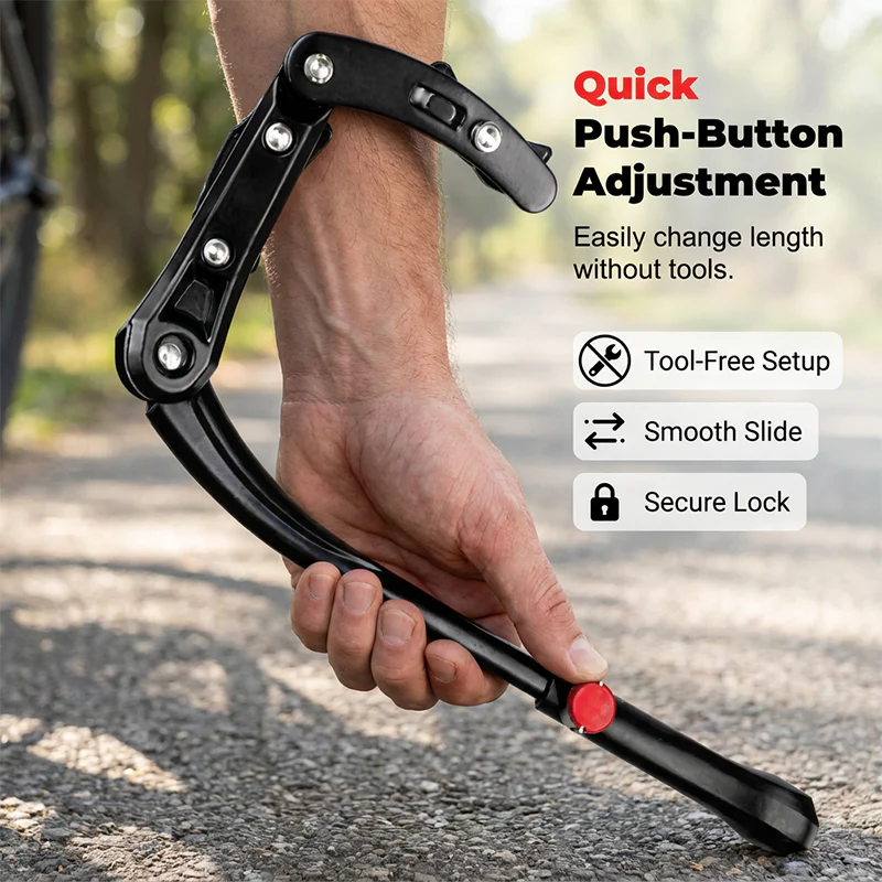 🚲 LIMITED-TIME 50% OFF! ✨ Adjustable Bicycle Kickstand – Lightweight Aluminum, Universal Fit & Frame-Safe Clamp 🔩 - Image 8