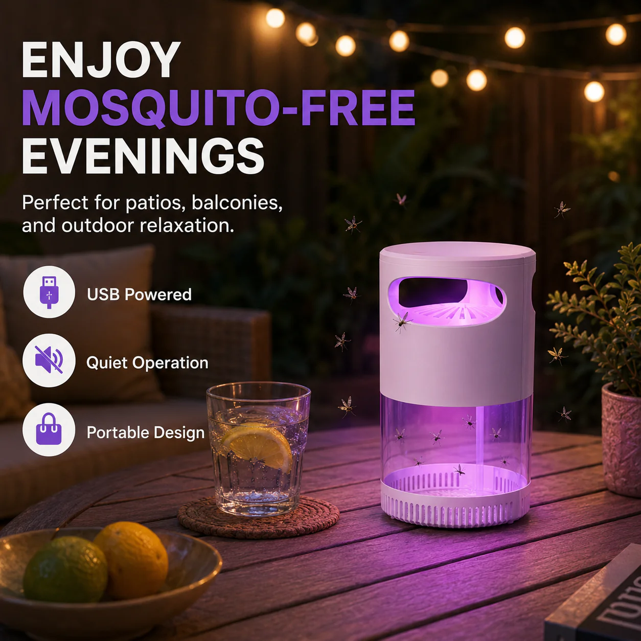 🌙 LIMITED-TIME 50% OFF! ✨ UV Mosquito Killer Lamp – USB, Quiet, Chemical-Free 🦟 - Image 10