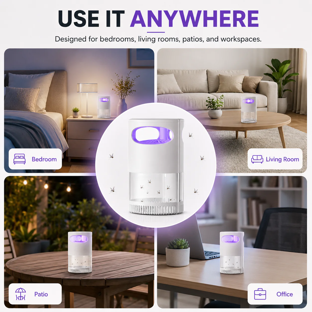 🌙 LIMITED-TIME 50% OFF! ✨ UV Mosquito Killer Lamp – USB, Quiet, Chemical-Free 🦟 - Image 6