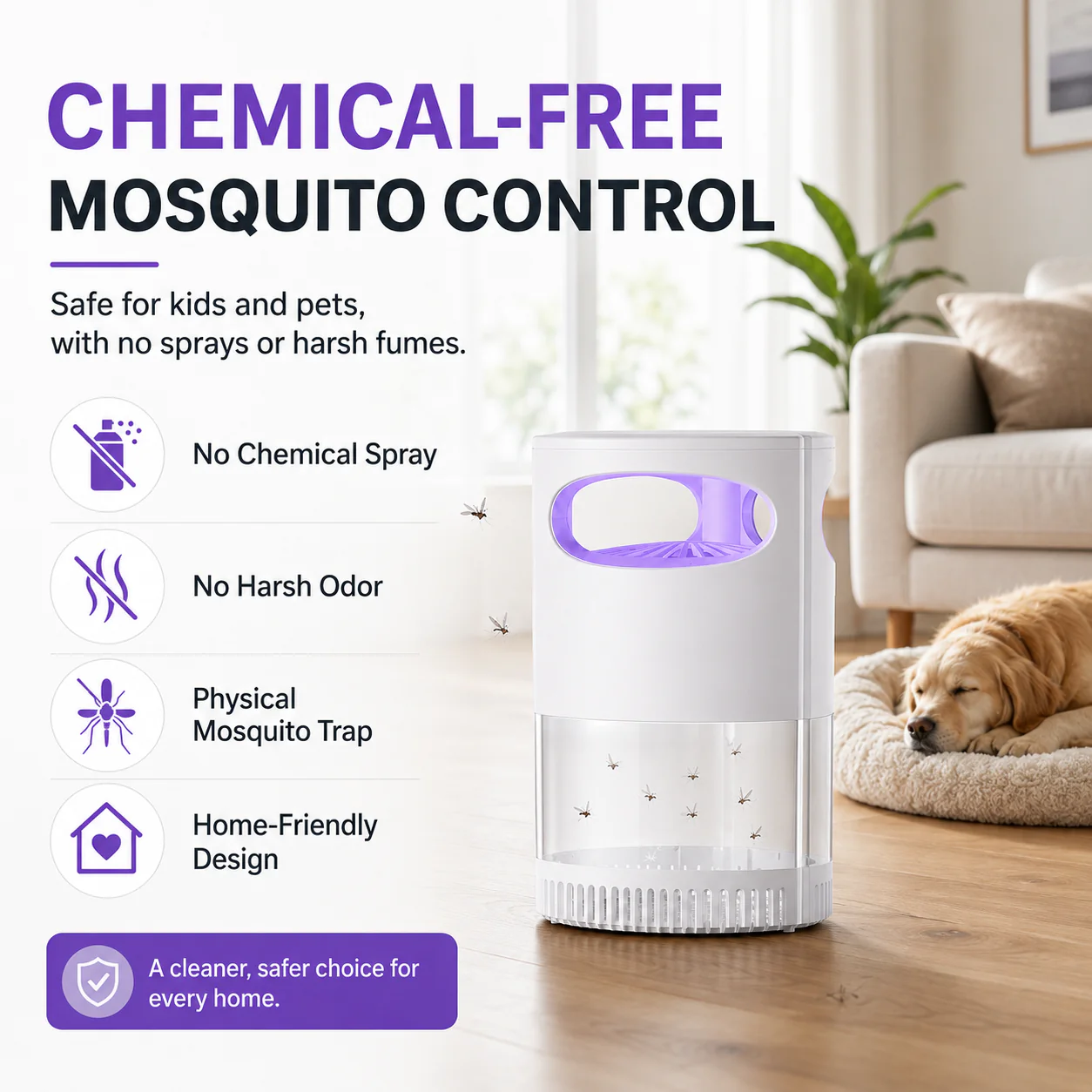 🌙 LIMITED-TIME 50% OFF! ✨ UV Mosquito Killer Lamp – USB, Quiet, Chemical-Free 🦟 - Image 7