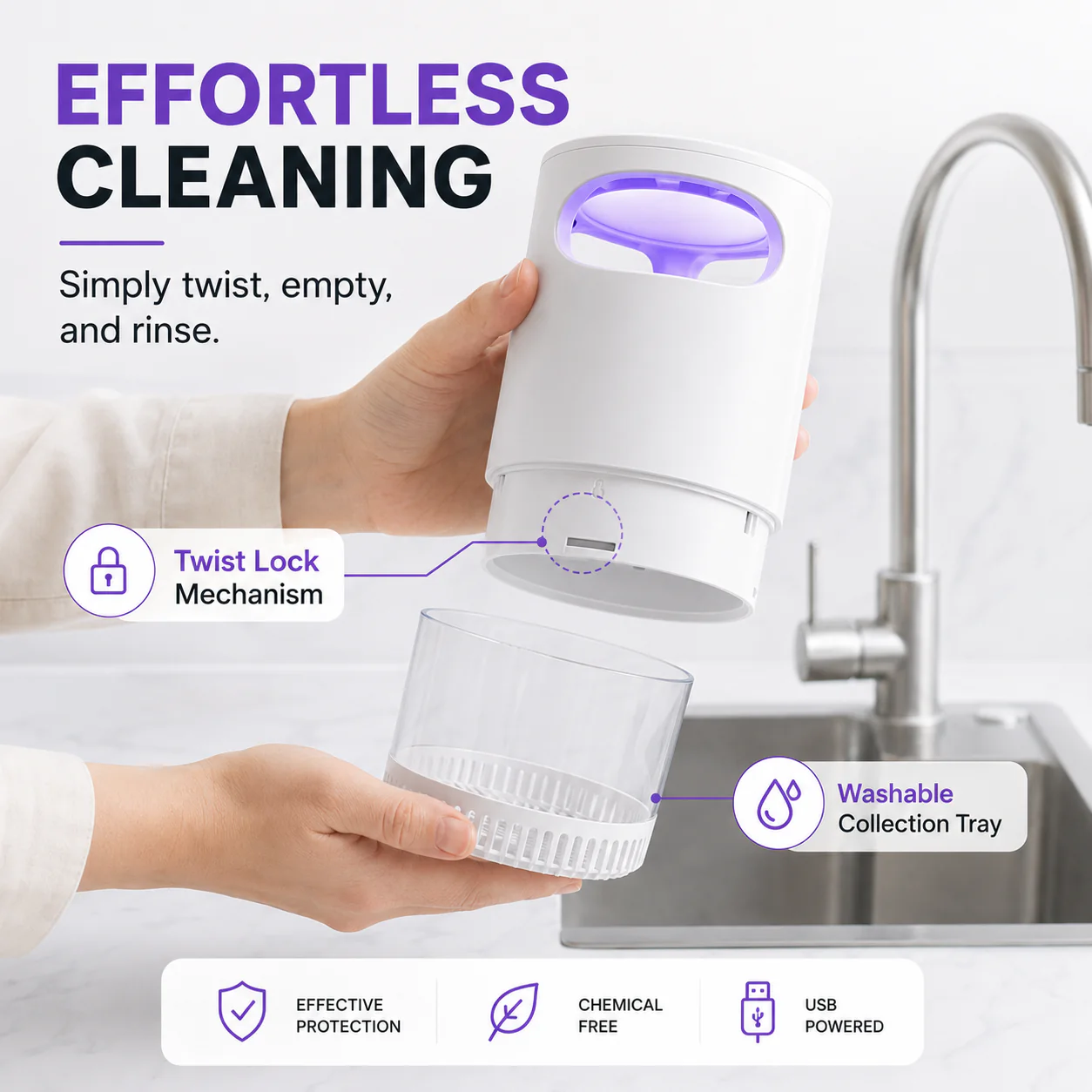 🌙 LIMITED-TIME 50% OFF! ✨ UV Mosquito Killer Lamp – USB, Quiet, Chemical-Free 🦟 - Image 8