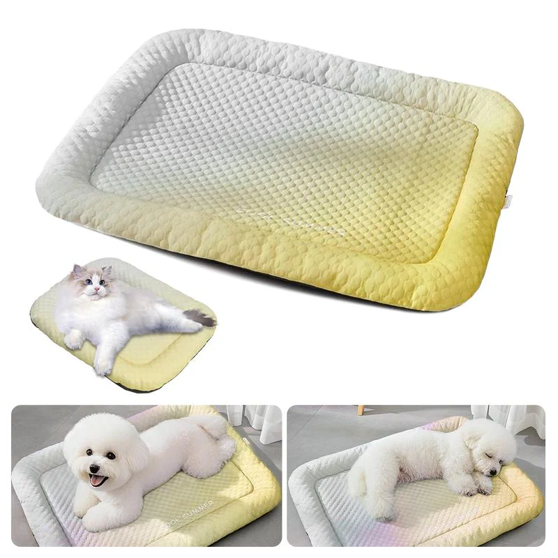 💖❄️Pet Cooling Mat for Dogs & Cats 🐾 Naturally Cool Ice-Silk Pad • Breathable, Washable & Soft 🐶🐱 - Image 11