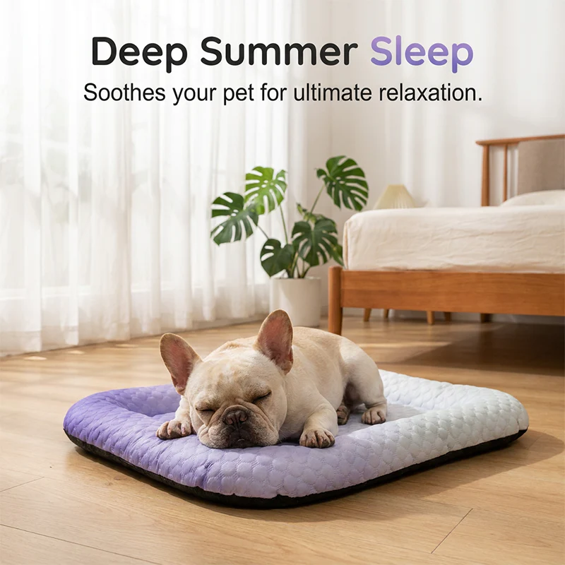 💖❄️Pet Cooling Mat for Dogs & Cats 🐾 Naturally Cool Ice-Silk Pad • Breathable, Washable & Soft 🐶🐱 - Image 17