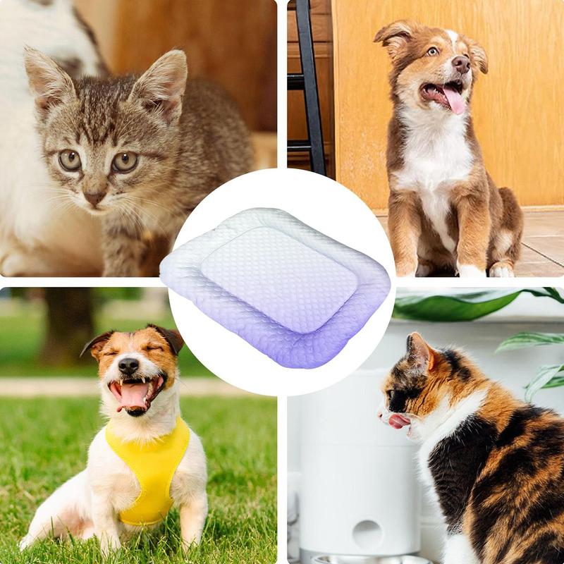 💖❄️Pet Cooling Mat for Dogs & Cats 🐾 Naturally Cool Ice-Silk Pad • Breathable, Washable & Soft 🐶🐱 - Image 5