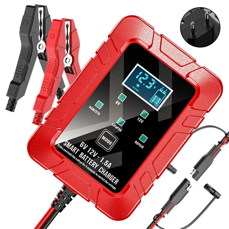 ⚡ 1.5A 6V/12V Automatic Battery Charger – Fast, Safe & Reliable Charging 🔋✨ - Image 10