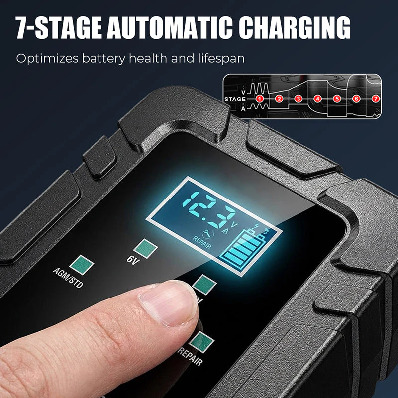 ⚡ 1.5A 6V/12V Automatic Battery Charger – Fast, Safe & Reliable Charging 🔋✨ - Image 4