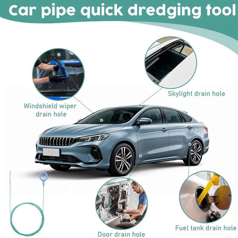 Auto Sunroof Drain Cleaning Tool – Flexible Pipe Brush - Image 4
