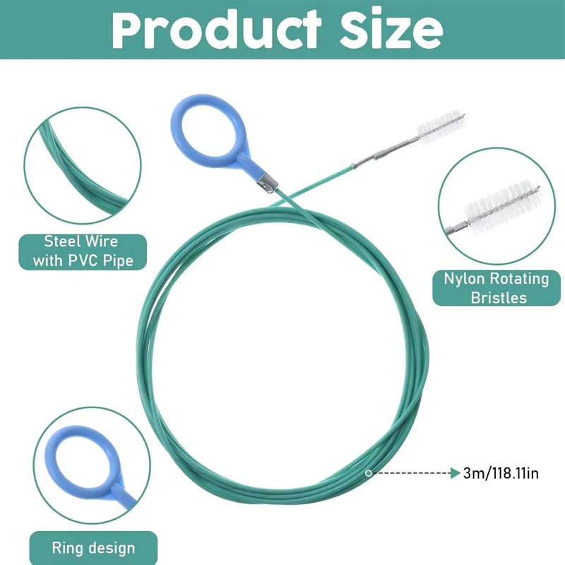 Auto Sunroof Drain Cleaning Tool – Flexible Pipe Brush - Image 7