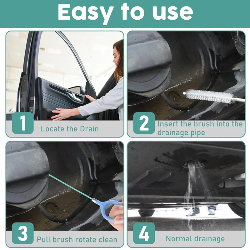 Auto Sunroof Drain Cleaning Tool – Flexible Pipe Brush - Image 8