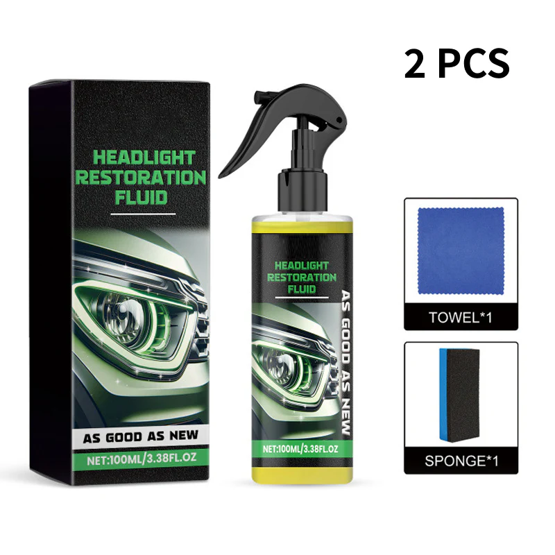 Automotive Headlamp Restoration Fluid, Restore Oxidized & Yellowed Headlights with Crystalline Coating, Anti-Blur Refurbisher - Image 10