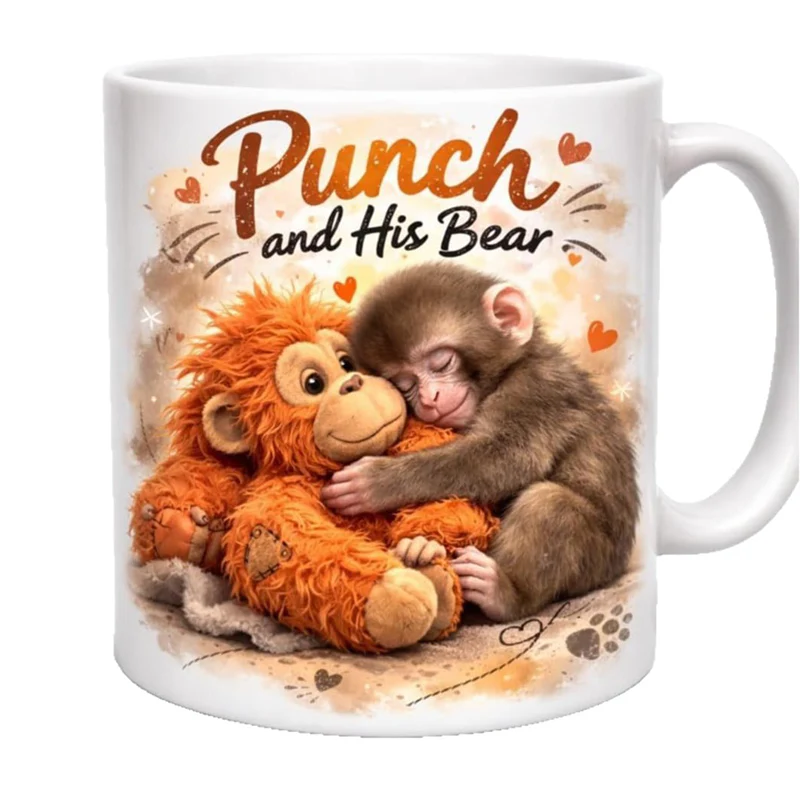 📖 Storytime Sips | “Punch and His Bear” Ceramic Mug | Fun Design for Tea Lovers 🐻【50% OFF】 - Image 2