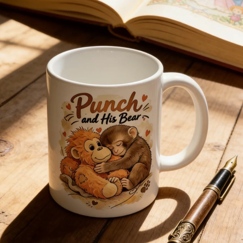 📖 Storytime Sips | “Punch and His Bear” Ceramic Mug | Fun Design for Tea Lovers 🐻【50% OFF】 - Image 4