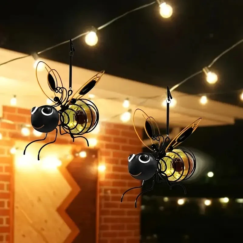🐝Outdoor Hanging Solar Bee Light - Perfect Gift For Plant Lovers Moms Or Literally Anyone Who Smiles❤️ - Image 4