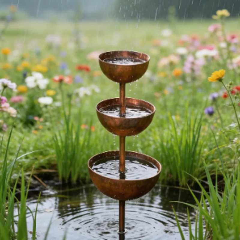 🔥🔥Buy 2 Get 1 Free☔️3-Tier Rustic Metal Bird Feeder & Drinker Stake - Image 7