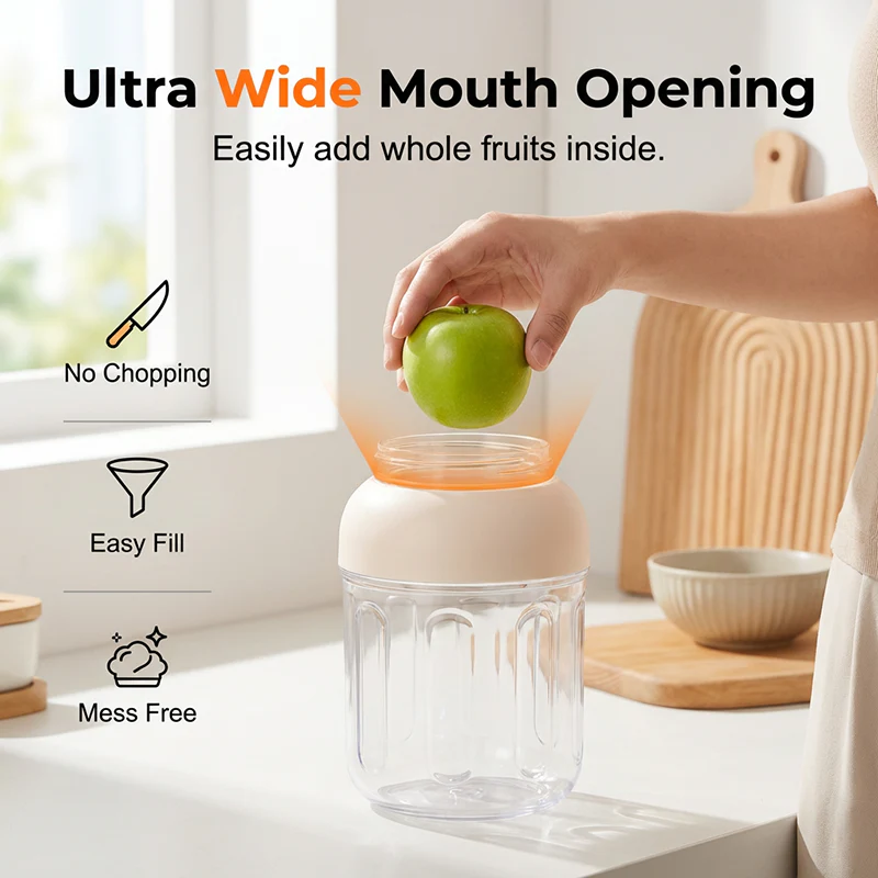⏰🔥LIMITED TIME 50% OFF! 🍓 Portable Personal Blender – USB Rechargeable Mini Juicer Cup for Smoothies & Shakes On-the-Go 🥤✨ - Image 6