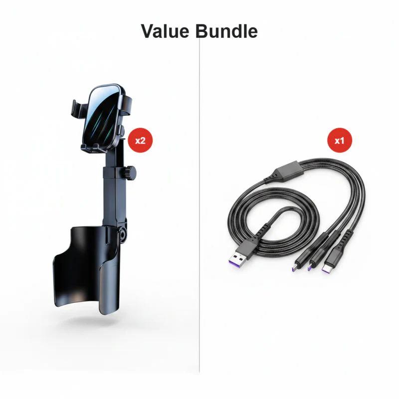🧲Car Cup Holder Phone Mount – 360° Adjustable, Strong N52 Magnet, One-Hand Operation, Fits All Phones, Stable Magnetic & Clamp Models for Safe Driving - Image 11
