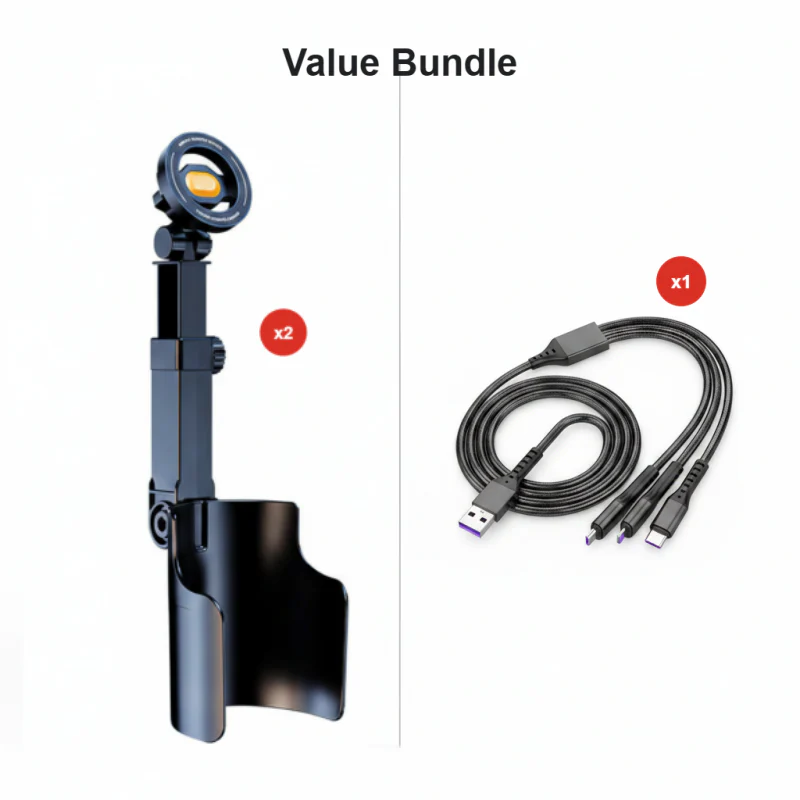 🧲Car Cup Holder Phone Mount – 360° Adjustable, Strong N52 Magnet, One-Hand Operation, Fits All Phones, Stable Magnetic & Clamp Models for Safe Driving - Image 9