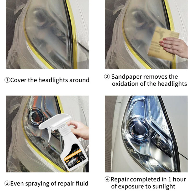 🥳2026 HOT SALE🥳💞50K+ SOLD!🛠️🚗Car Headlight Restoration Spray - Image 6