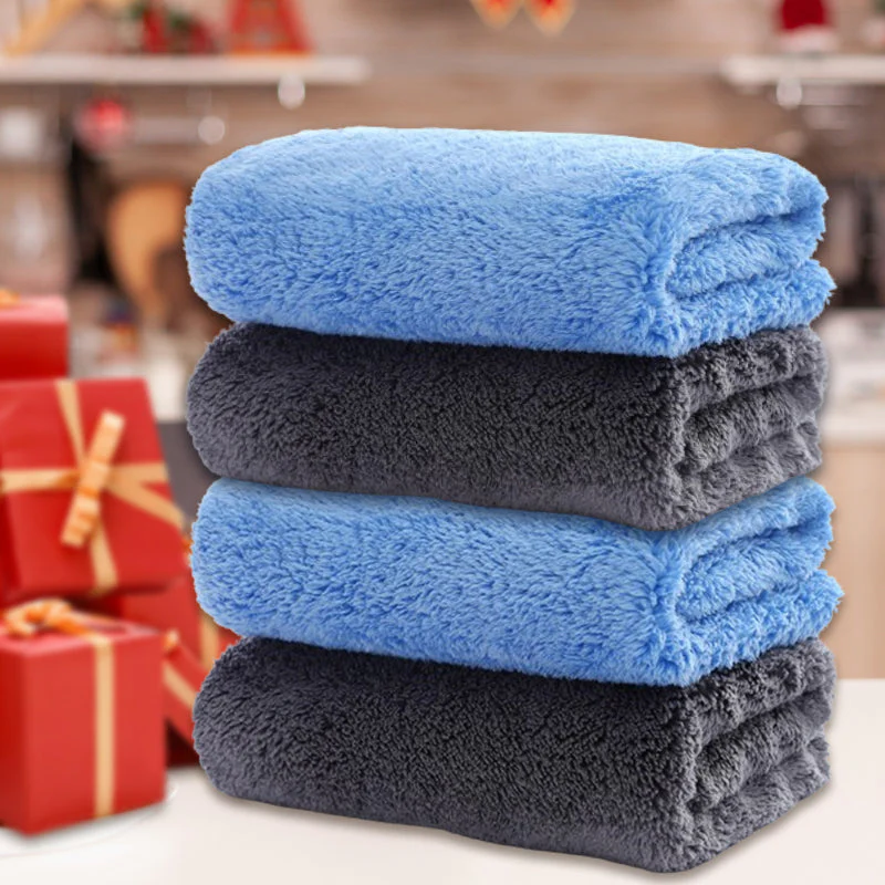 Thickened Absorbent Microfiber Cleaning Towel for Car - Image 9